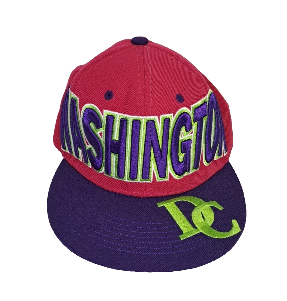 Washington DC Snapback Hat Cap City Hunter Original Headwear Embroidered Flat